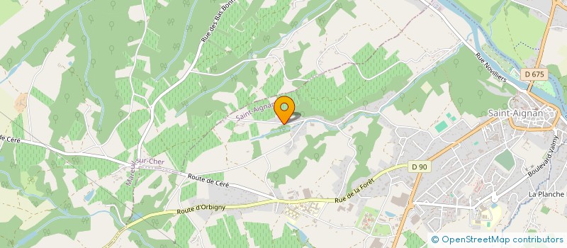 localisation de l'entreprise MADAME ISABELLE BARBOSA  SAINT-AIGNAN