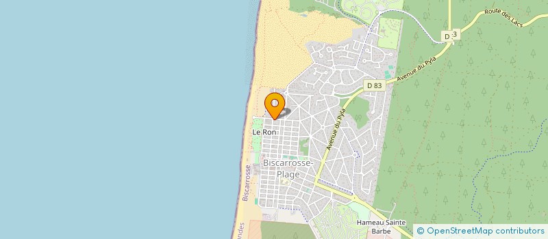 localisation de l'entreprise MADAME ISABELLE BARDECI  BISCARROSSE