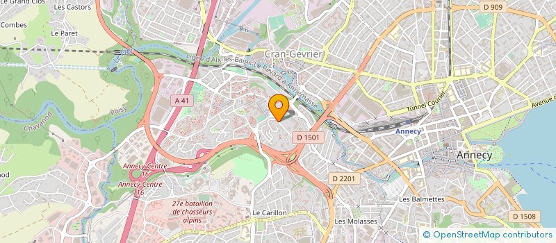 localisation de l'entreprise MADAME ISABELLE BARDET  ANNECY