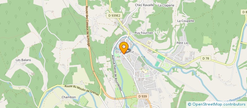 localisation de l'entreprise MADAME ISABELLE BARDIN  BRANTOME EN PERIGORD