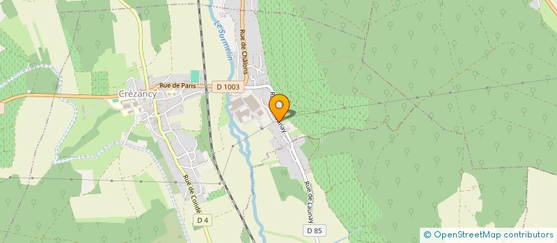 localisation de l'entreprise MADAME ISABELLE BARON  CREZANCY