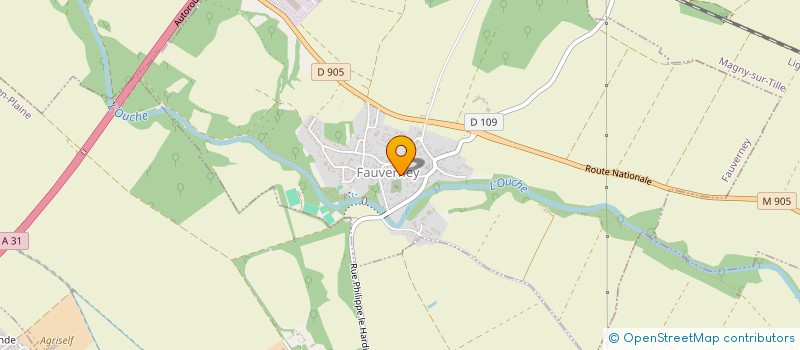 localisation de l'entreprise MADAME ISABELLE BARON  FAUVERNEY