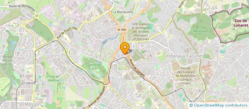 localisation de l'entreprise MADAME ISABELLE BARONNET à MONTPELLIER