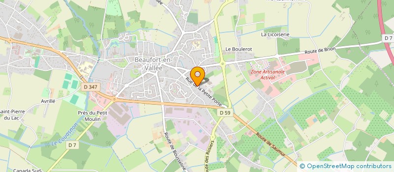 localisation de l'entreprise MADAME ISABELLE BARRANGER à BEAUFORT-EN-ANJOU