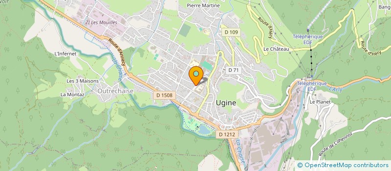localisation de l'entreprise MADAME ISABELLE BARRIOZ à UGINE