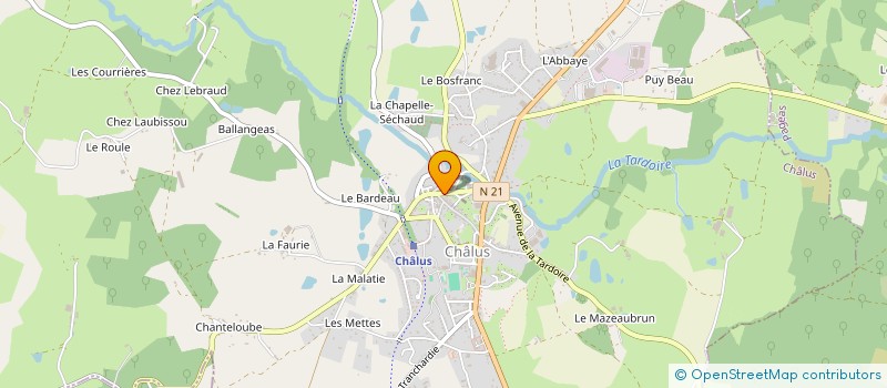 localisation de l'entreprise MADAME ISABELLE BARRUCHE à CHALUS