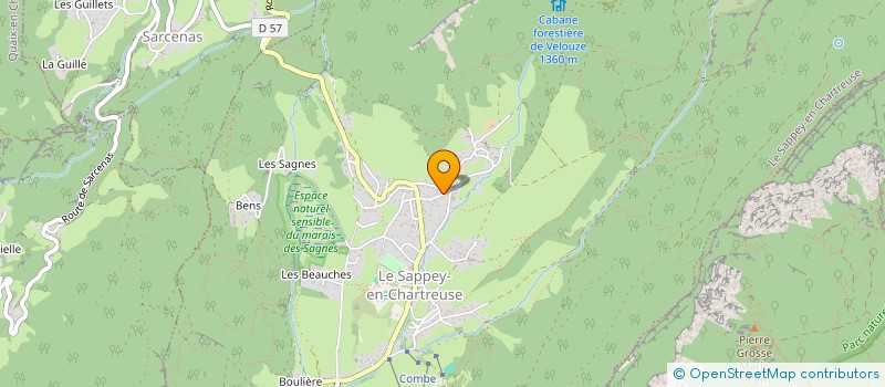 localisation de l'entreprise MADAME ISABELLE BARTHE  LE SAPPEY-EN-CHARTREUSE