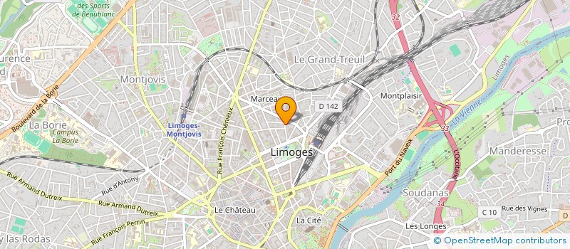 localisation de l'entreprise MADAME ISABELLE BARTHELEMY à LIMOGES