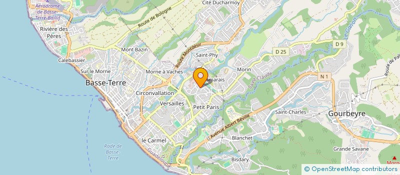 localisation de l'entreprise MADAME ISABELLE BASSEUR  BASSE-TERRE