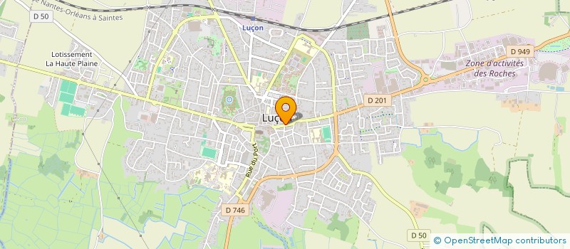 localisation de l'entreprise MADAME ISABELLE BASTIEN  LUCON