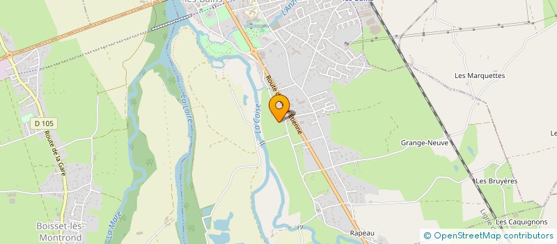 localisation de l'entreprise MADAME ISABELLE BATAILLON  MONTROND-LES-BAINS