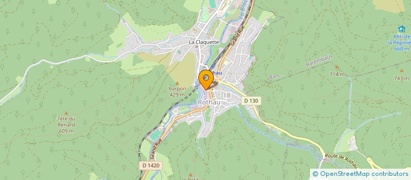 localisation de l'entreprise MADAME ISABELLE BATT à ROTHAU