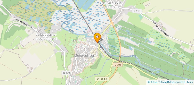 localisation de l'entreprise MADAME ISABELLE BAUDELET  HESDIN