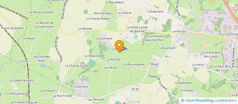localisation de l'entreprise MADAME ISABELLE BAUDET à COUERON