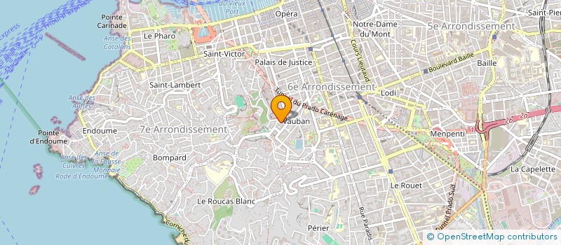 localisation de l'entreprise MADAME ISABELLE BAUDIN à MARSEILLE