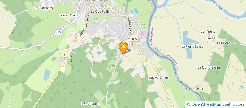 localisation de l'entreprise MADAME ISABELLE BAUDRY  LA ROCHE-POSAY