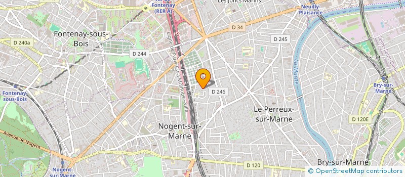 localisation de l'entreprise MADAME ISABELLE BAULON  LE PERREUX-SUR-MARNE