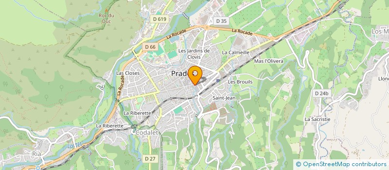 localisation de l'entreprise MADAME ISABELLE BAYART  PRADES