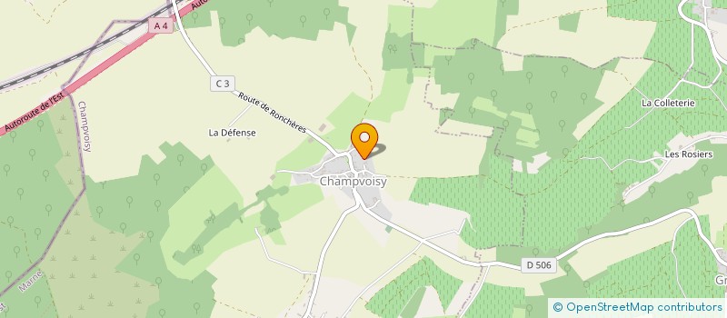 localisation de l'entreprise MADAME ISABELLE BEAUDE  CHAMPVOISY