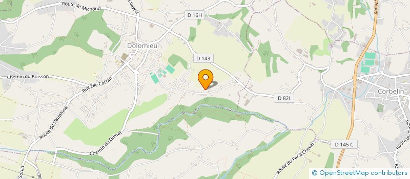 localisation de l'entreprise MADAME ISABELLE BEAUGRAND  DOLOMIEU