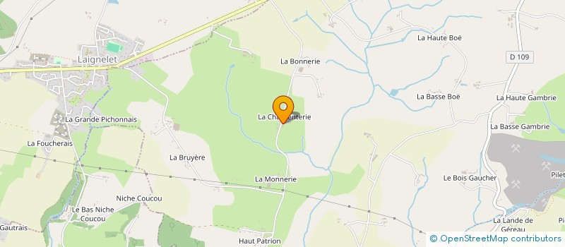 localisation de l'entreprise MADAME ISABELLE BEAULIEU à LA CHAPELLE FLEURIGNE