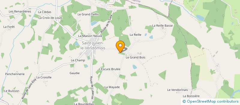 localisation de l'entreprise MADAME ISABELLE BEAUSSAVIE à SAINT-JULIEN-LE-VENDOMOIS