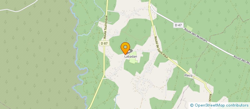 localisation de l'entreprise MADAME ISABELLE BEAUVAIS  SAINTE-EULALIE-EN-BORN