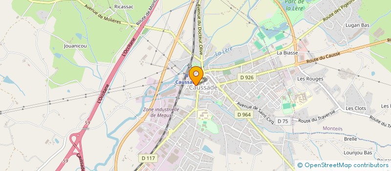 localisation de l'entreprise MADAME ISABELLE BEAUVALLET  CAUSSADE