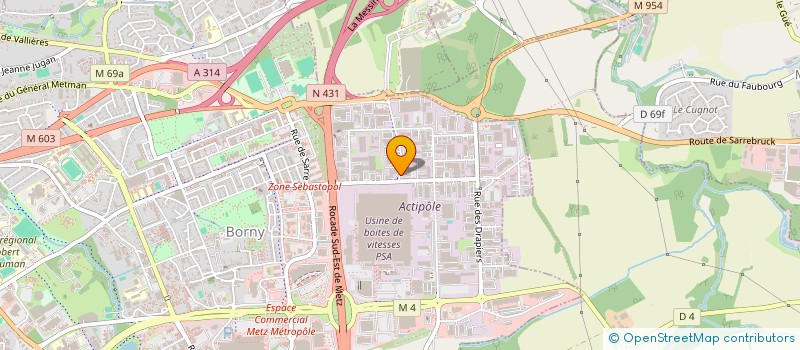 localisation de l'entreprise MADAME ISABELLE BECKER  METZ