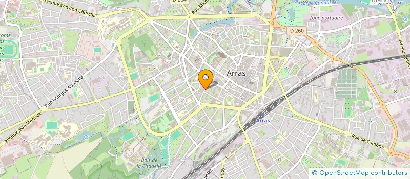 localisation de l'entreprise MADAME ISABELLE BECQ à ARRAS
