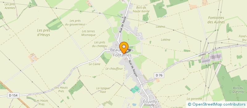 localisation de l'entreprise MADAME ISABELLE BECU  BEAULIEU-LES-FONTAINES