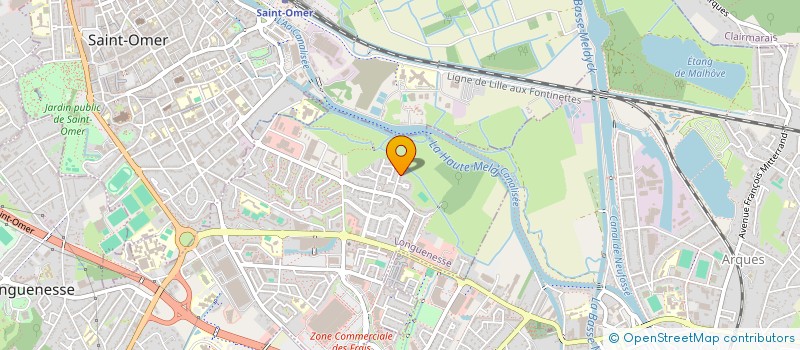 localisation de l'entreprise MADAME ISABELLE BECUWE  LONGUENESSE