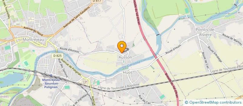 localisation de l'entreprise MADAME ISABELLE BEGUE  MONTREJEAU