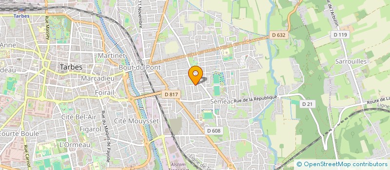 localisation de l'entreprise MADAME ISABELLE BELAIR  SEMEAC