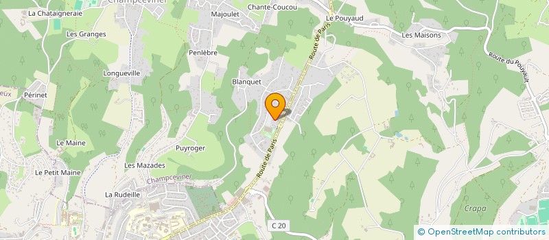localisation de l'entreprise MADAME ISABELLE BELINGHERI à CHAMPCEVINEL