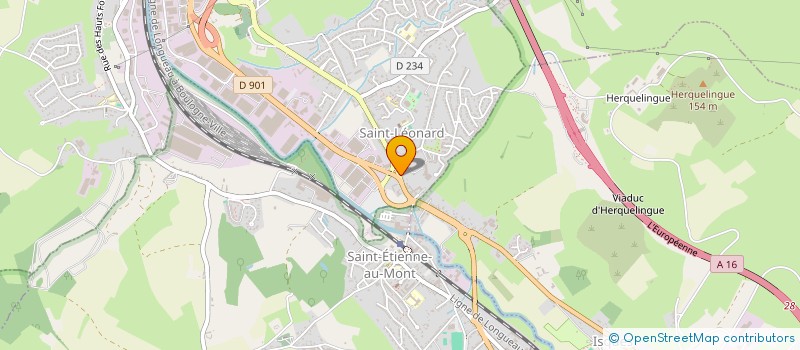 localisation de l'entreprise MADAME ISABELLE BELLANGER  SAINT-LEONARD