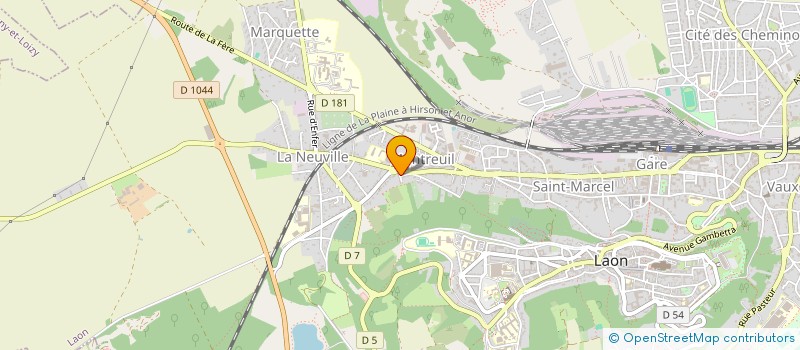 localisation de l'entreprise MADAME ISABELLE BELLOT à LAON