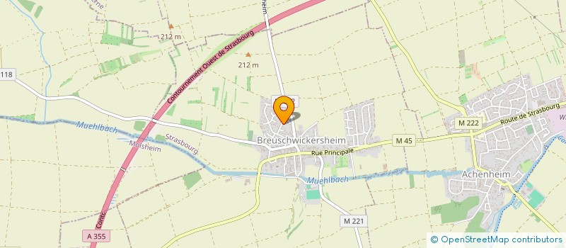 localisation de l'entreprise MADAME ISABELLE BELLOT  BREUSCHWICKERSHEIM