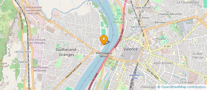 localisation de l'entreprise MADAME ISABELLE BEN TAARIT  GUILHERAND-GRANGES