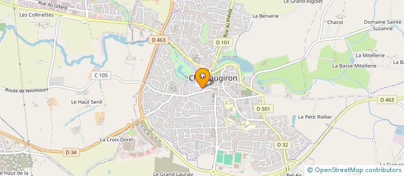 localisation de l'entreprise MADAME ISABELLE BENOIT  CHATEAUGIRON