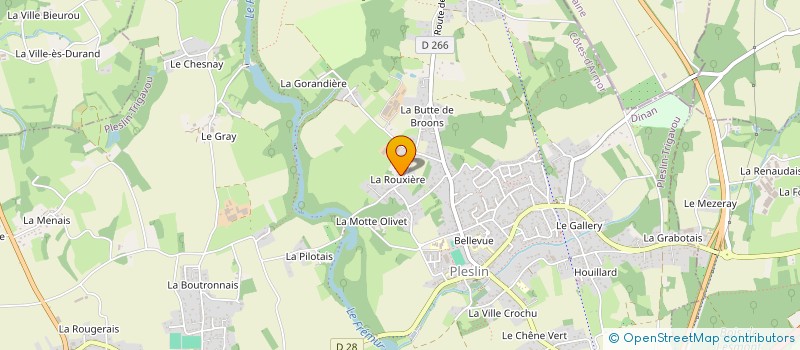 localisation de l'entreprise MADAME ISABELLE BEQUET  PLESLIN TRIGAVOU