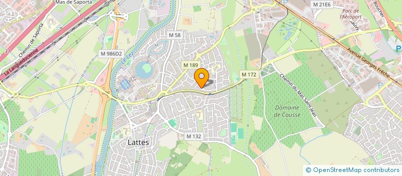 localisation de l'entreprise MADAME ISABELLE BERAT à LATTES