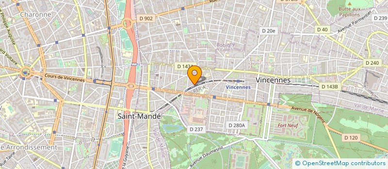 localisation de l'entreprise MADAME ISABELLE BERCHEL à VINCENNES