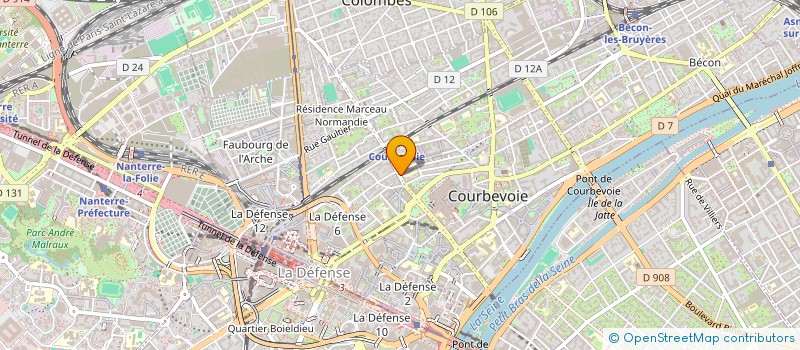 localisation de l'entreprise MADAME ISABELLE BERDAH à COURBEVOIE