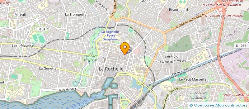 localisation de l'entreprise MADAME ISABELLE BERGER à LA ROCHELLE