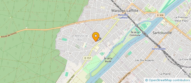 localisation de l'entreprise MADAME ISABELLE BERGERET  LE MESNIL-LE-ROI