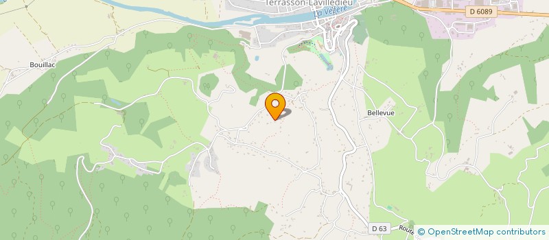 localisation de l'entreprise MADAME ISABELLE BERGEY  TERRASSON LAVILLEDIEU