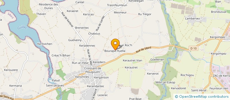 localisation de l'entreprise MADAME ISABELLE BERLANDE  PLOUGOULM