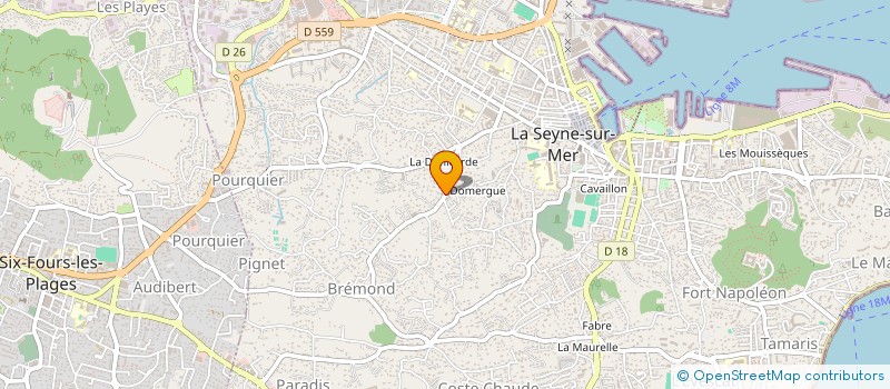 localisation de l'entreprise MADAME ISABELLE BERNARD à LA SEYNE-SUR-MER