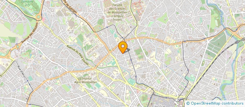 localisation de l'entreprise MADAME ISABELLE BERNARD à MONTPELLIER